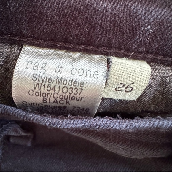 Rag & Bone Rally Cargo Skinny Jeans Washed Black Size 26 - Picture 10 of 12